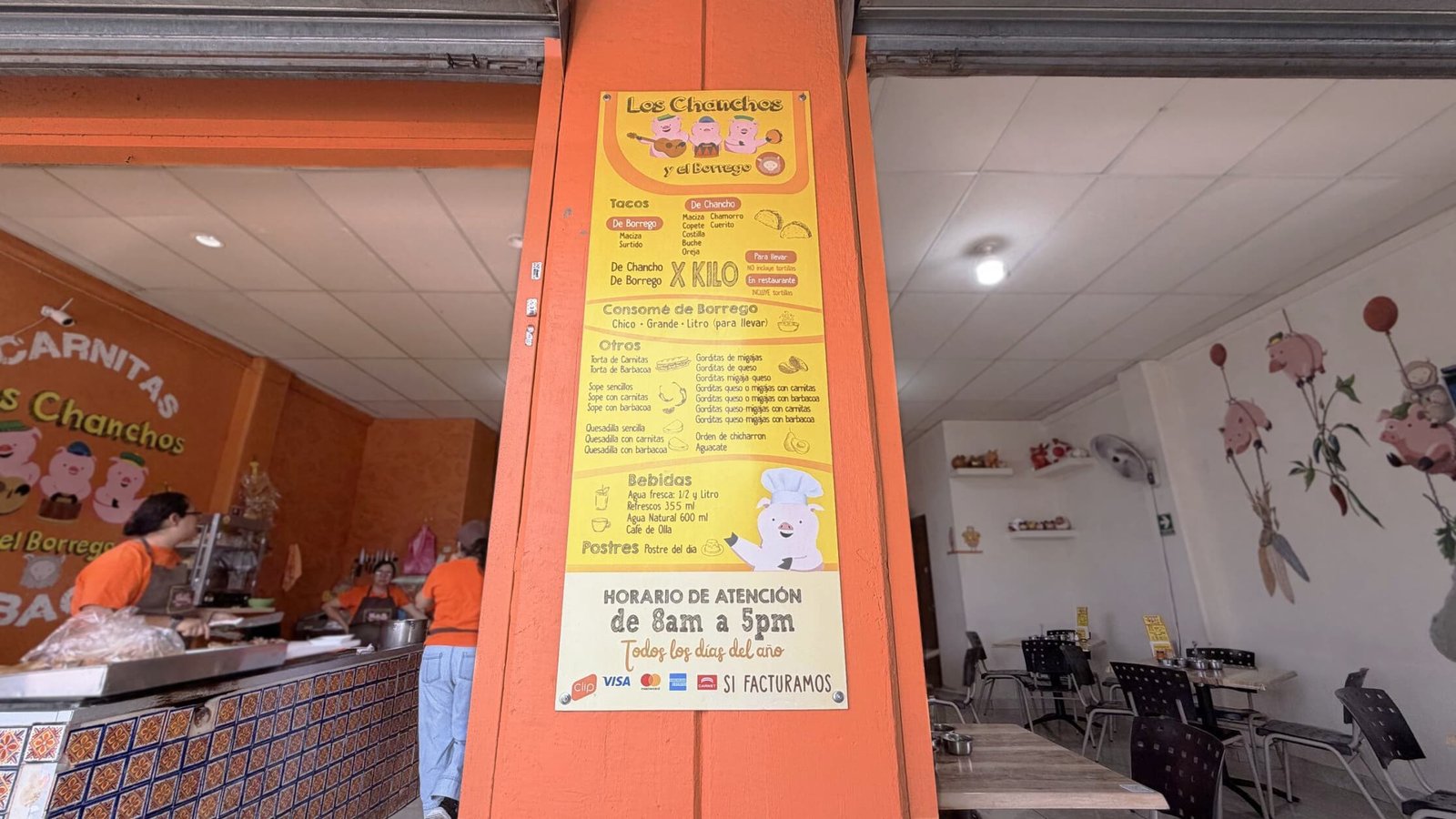 Menú Sucursal Candiles